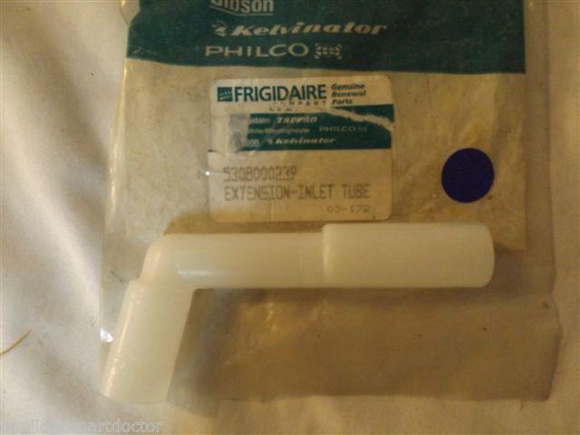 FRIGIDAIRE REFRIGERATOR 5308000239 Extension-inlet Tube, NEW IN BAG FRIGIDAIRE REFRIGERATOR 5308000239 Extension-inlet Tube, NEW IN BAG
